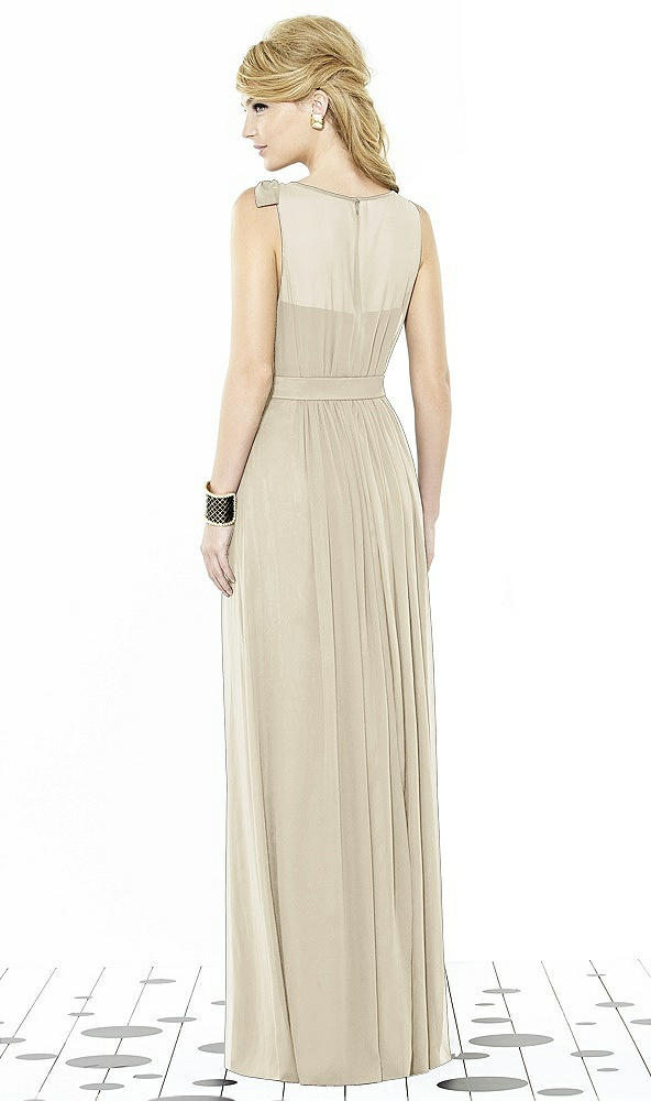 Back View - Champagne After Six Bridesmaid Dress 6714
