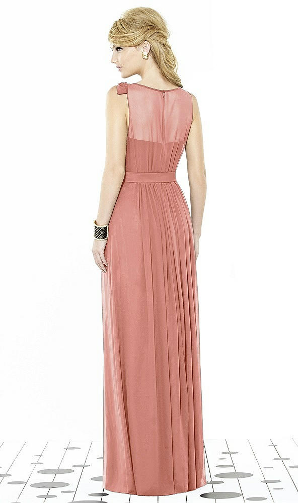 Back View - Desert Rose After Six Bridesmaid Dress 6714