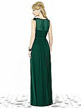 Rear View Thumbnail - Hunter Green After Six Bridesmaid Dress 6714