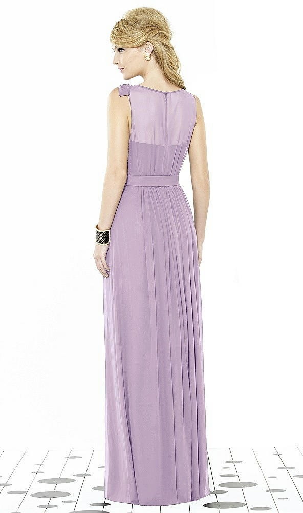 Back View - Pale Purple After Six Bridesmaid Dress 6714
