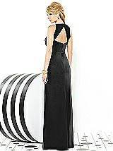 Rear View Thumbnail - Black After Six Bridesmaid Dress 6716