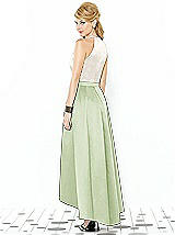 Rear View Thumbnail - Limeade & Ivory After Six Bridesmaid Dress 6718