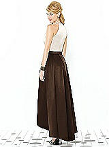 Rear View Thumbnail - Espresso & Ivory After Six Bridesmaid Dress 6718