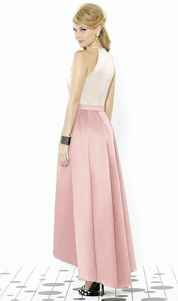 Back View - Rose & Ivory After Six Bridesmaid Dress 6718