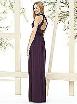 Rear View Thumbnail - Aubergine Social Bridesmaids Style 8147
