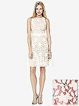 Front View Thumbnail - Perfect Coral & Ivory Social Bridesmaids Style 8154
