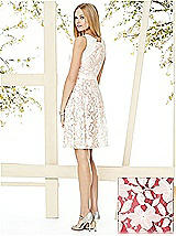 Rear View Thumbnail - Parisian Red & Ivory Social Bridesmaids Style 8154