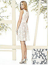 Rear View Thumbnail - Silverstone & Ivory Social Bridesmaids Style 8154