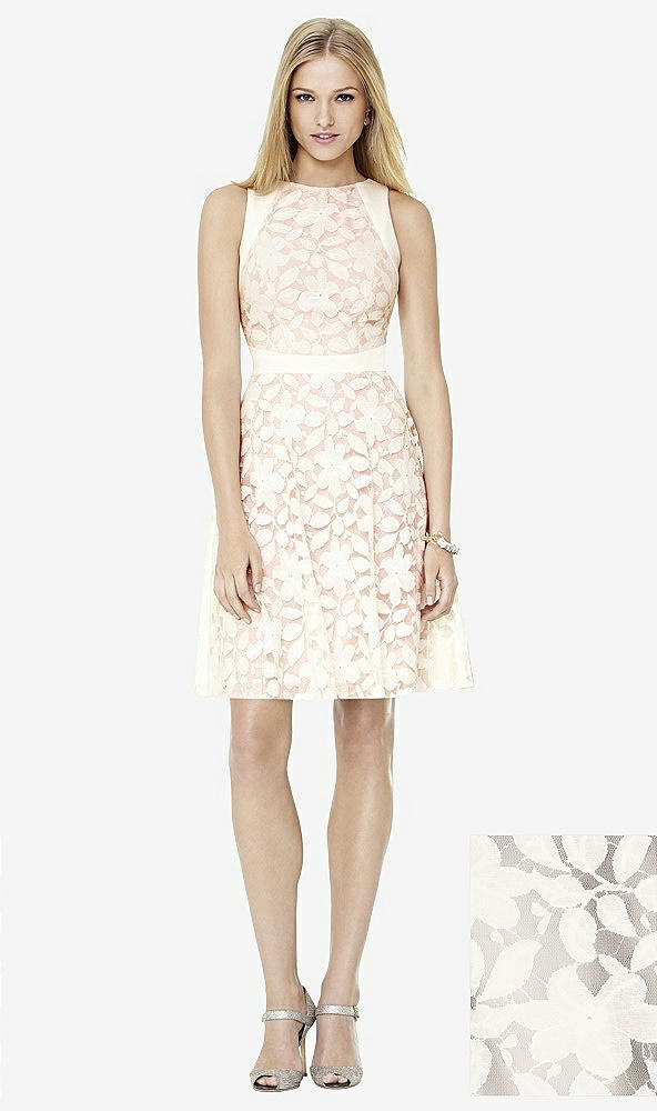 Front View - Taupe & Ivory Social Bridesmaids Style 8154