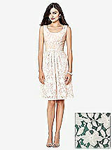 Front View Thumbnail - Hunter Green & Ivory Social Bridesmaids Style 8155