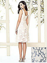 Rear View Thumbnail - Larkspur Blue & Ivory Social Bridesmaids Style 8155