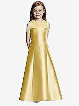 Front View Thumbnail - Maize Flower Girl Dress FL4041