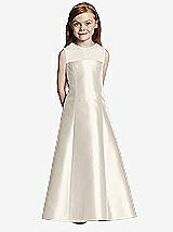 Front View Thumbnail - Ivory Flower Girl Dress FL4041
