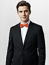 Alt View 1 Thumbnail - Tangerine Tango Classic Yarn-Dyed Bow Ties by After Six