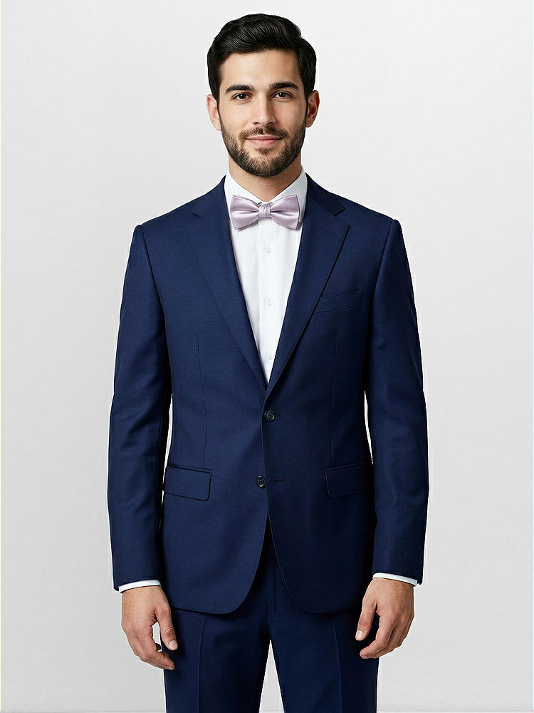 Front View - Lilac Haze Classic Yarn-Dyed Bow Ties by After Six