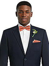 Alt View 2 Thumbnail - Terracotta Copper Classic Yarn-Dyed Bow Ties by After Six