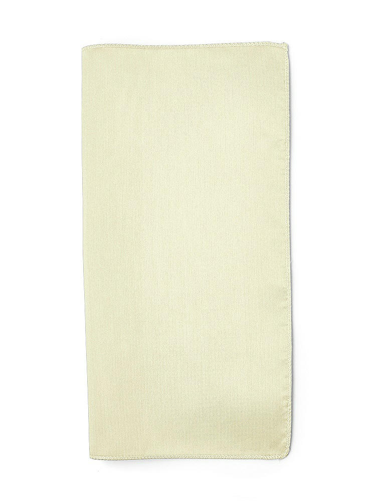 Back View - Butter Yellow Classic Yarn-Dyed Pocket Squares by After Six