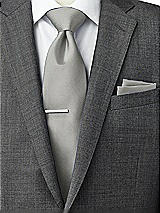 Side View Thumbnail - Chelsea Gray Classic Yarn-Dyed Pocket Squares by After Six