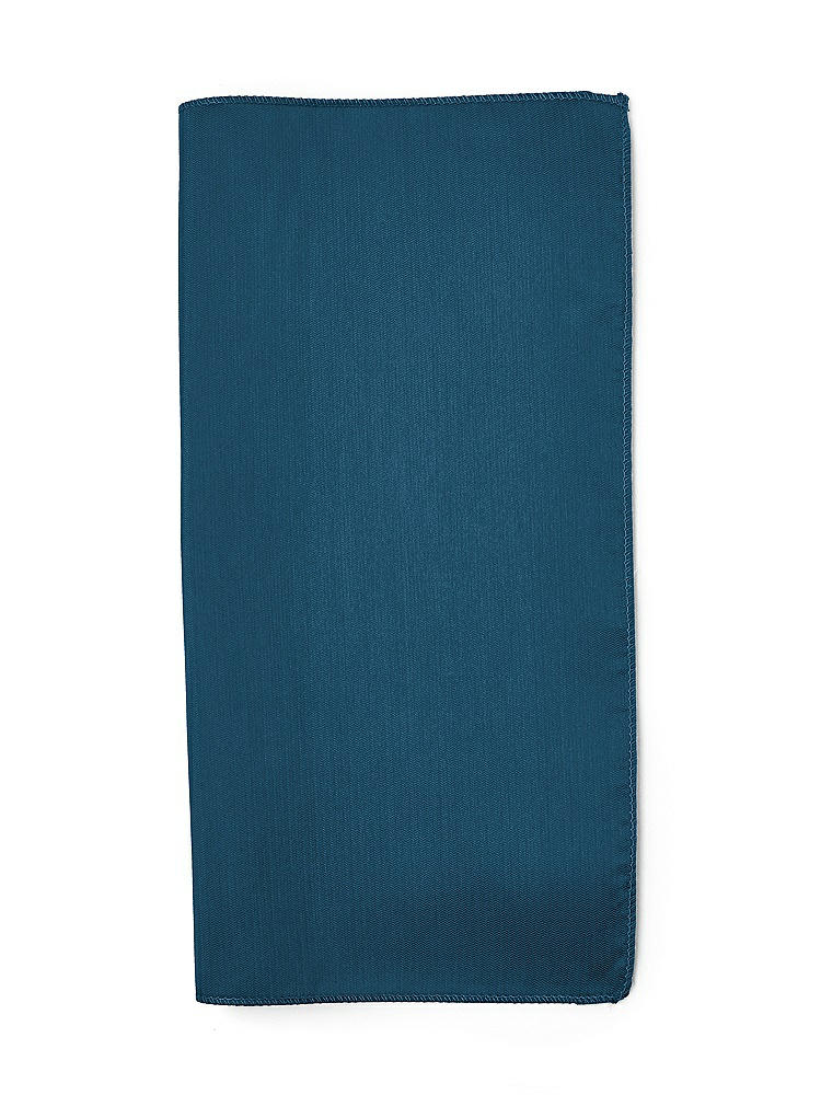 Back View - Atlantic Blue Classic Yarn-Dyed Pocket Squares by After Six