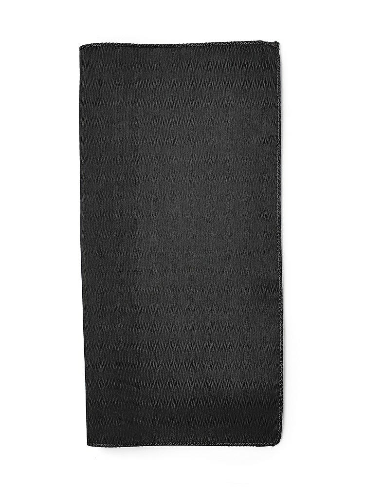 Back View - Black Classic Yarn-Dyed Pocket Squares by After Six
