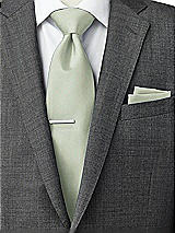 Side View Thumbnail - Celadon Classic Yarn-Dyed Pocket Squares by After Six