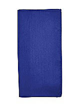 Rear View Thumbnail - Cobalt Blue Classic Yarn-Dyed Pocket Squares by After Six