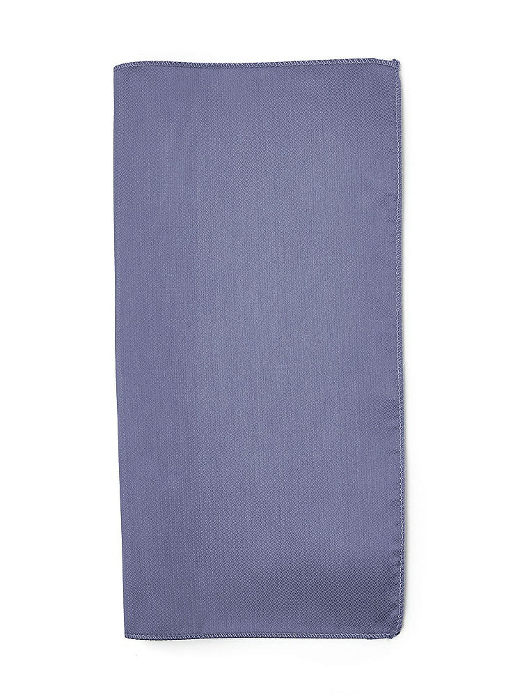 Back View - French Blue Classic Yarn-Dyed Pocket Squares by After Six