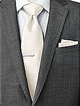 Side View Thumbnail - Ivory Classic Yarn-Dyed Pocket Squares by After Six