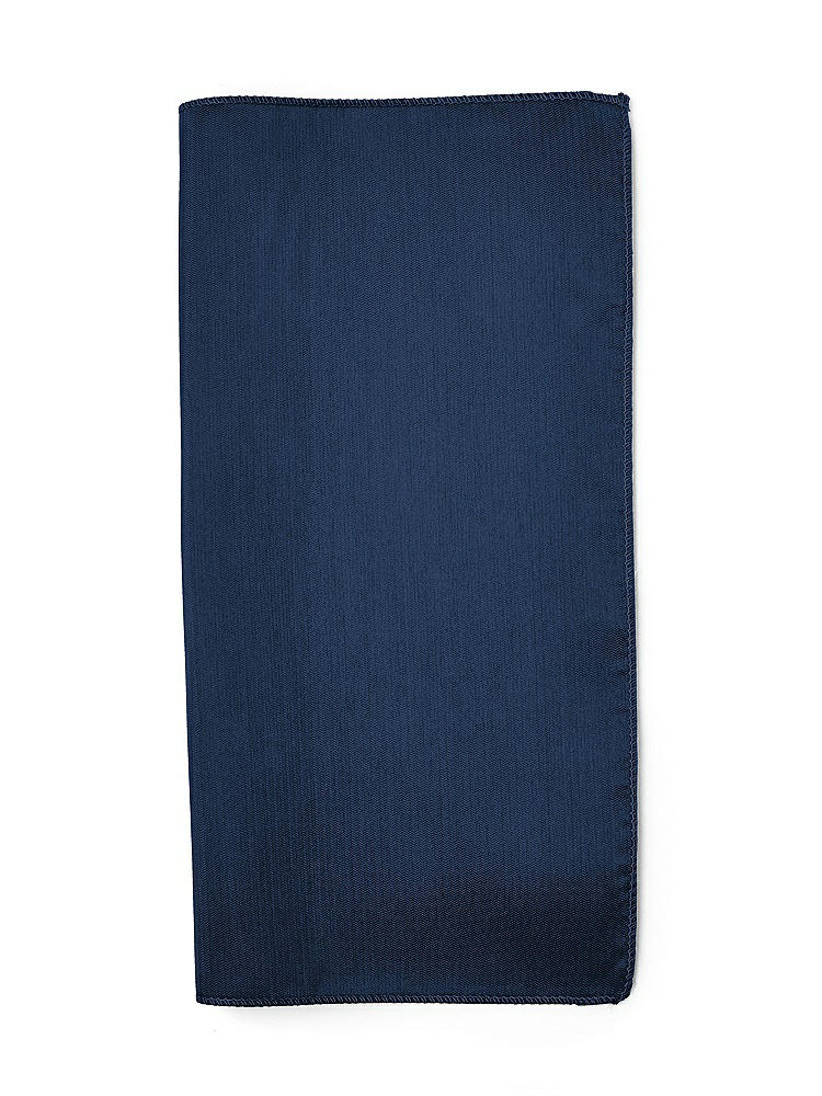 Back View - Midnight Navy Classic Yarn-Dyed Pocket Squares by After Six