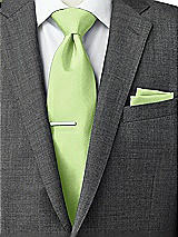 Side View Thumbnail - Pistachio Classic Yarn-Dyed Pocket Squares by After Six