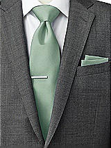 Side View Thumbnail - Seagrass Classic Yarn-Dyed Pocket Squares by After Six