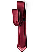 Side View Thumbnail - Burgundy Yarn-Dyed Narrow Ties by After Six