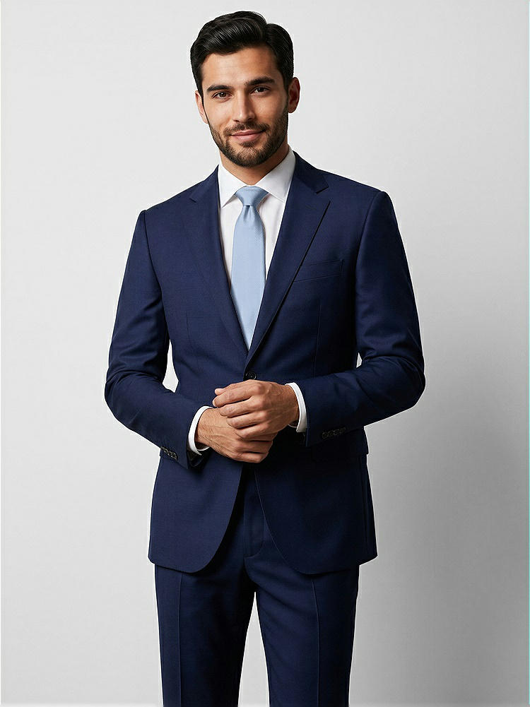 Front View - Cloudy Yarn-Dyed Narrow Ties by After Six