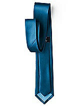 Side View Thumbnail - Ocean Blue Yarn-Dyed Narrow Ties by After Six