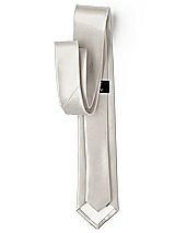 Side View Thumbnail - Oyster Yarn-Dyed Narrow Ties by After Six