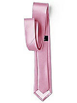 Side View Thumbnail - Powder Pink Yarn-Dyed Narrow Ties by After Six