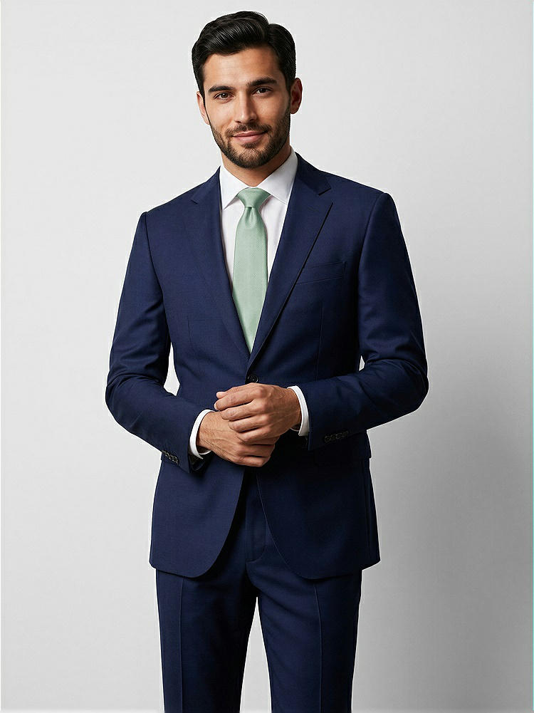 Front View - Seagrass Yarn-Dyed Narrow Ties by After Six