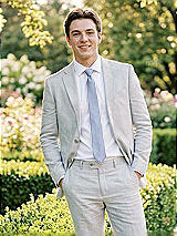 Alt View 1 Thumbnail - Sky Blue Yarn-Dyed Narrow Ties by After Six