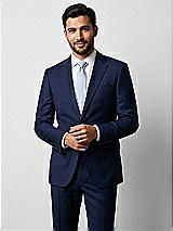 Front View Thumbnail - Sky Blue Yarn-Dyed Narrow Ties by After Six