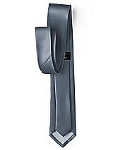 Side View Thumbnail - Silverstone Yarn-Dyed Narrow Ties by After Six