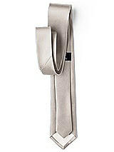 Side View Thumbnail - Taupe Yarn-Dyed Narrow Ties by After Six