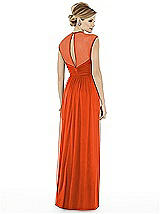 Rear View Thumbnail - Tangerine Tango Alfred Sung Style D705