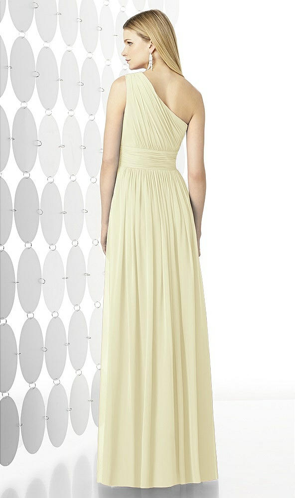 Back View - Butter Yellow After Six Bridesmaid Dress 6728