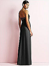 Rear View Thumbnail - Black & Burgundy JY Jenny Yoo Bridesmaid Style JY508