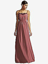 Front View Thumbnail - English Rose & Burgundy JY Jenny Yoo Bridesmaid Style JY508