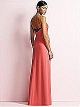 Rear View Thumbnail - Perfect Coral & Burgundy JY Jenny Yoo Bridesmaid Style JY508