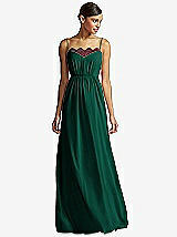 Front View Thumbnail - Hunter Green & Burgundy JY Jenny Yoo Bridesmaid Style JY508