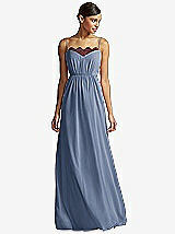 Front View Thumbnail - Larkspur Blue & Burgundy JY Jenny Yoo Bridesmaid Style JY508