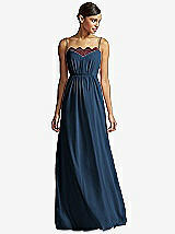 Front View Thumbnail - Sofia Blue & Burgundy JY Jenny Yoo Bridesmaid Style JY508