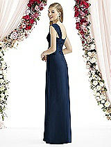 Rear View Thumbnail - Midnight Navy After Six Bridesmaid Dress 6735